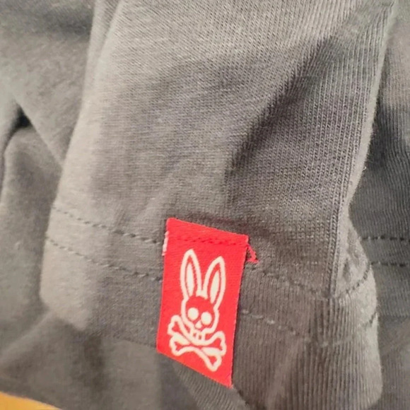 NWOT Psycho Bunny Robert Godley Tee Shirt Short Sleeve Crew Pima Cotton Gray L - Picture 5 of 5